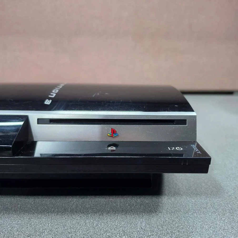 Sony PlayStation 3 Console PS3 Fat CECHK01 Black 80GB Model Tested WORKS!
